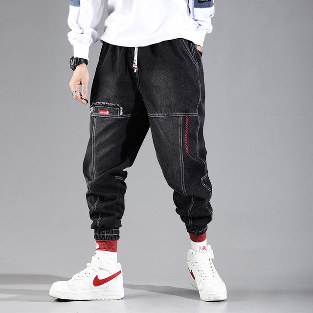2022 New Streetwear Hip Hop Cargo Pants Men's Jeans Elastic Harun Joggers In Autumn and Spring Men ClothIng