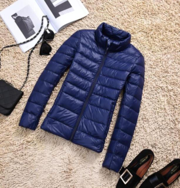 90% Ultra-light Plus Size Thin Down Jacket Women 2020 Autumn Winter Slim Short Hooded Warm White Duck Down Coat Women Outerwear