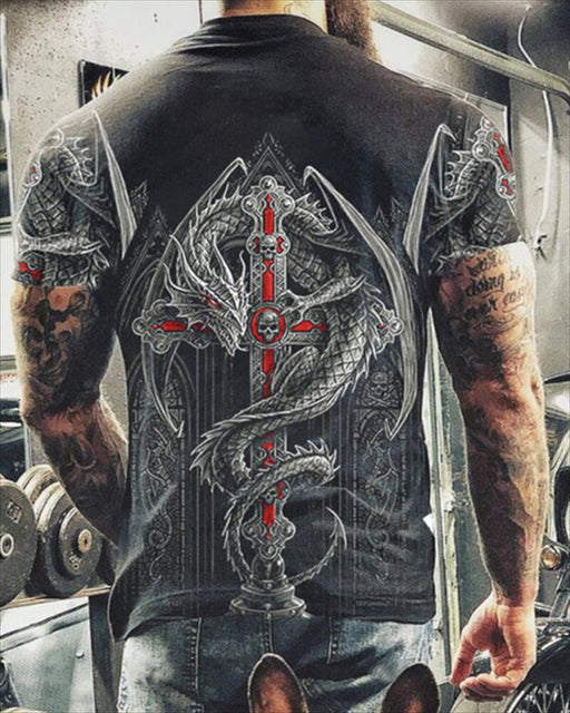Summer Skulls 3D Print T Shirts For Men Casual O-Neck Short Sleeve Clothes Oversized T-shirts Streetwear Hip Hop Loose Tops Tees