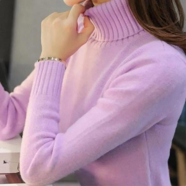 Women's Sweater Turtleneck Trending Sweater 2021 New Fashion Top Autumn and Winter Korean Pullover Women's Pullover Knitwear
