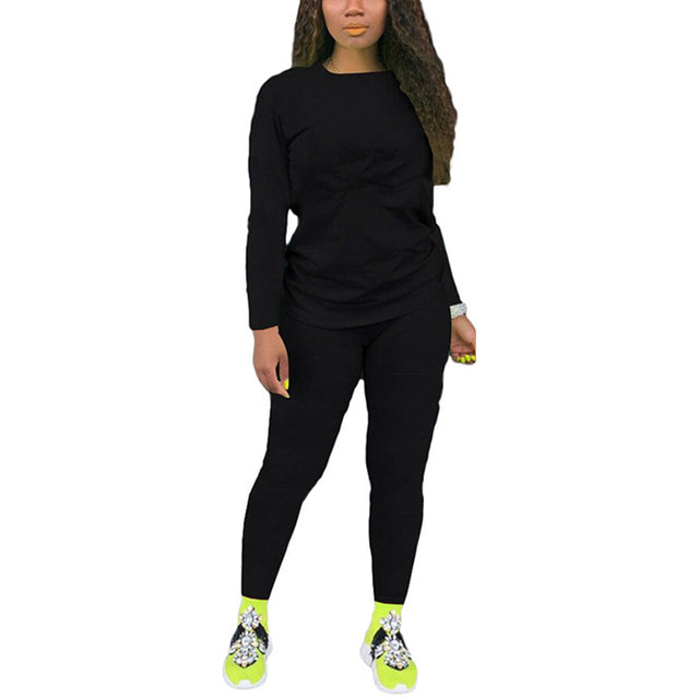 2 Piece Set Spring Autumn Tracksuit Women Sweatshirt Print Hoodies+Pants Sportwear Women&#39;s Sports Suit Hooded Set Hoodies Suit