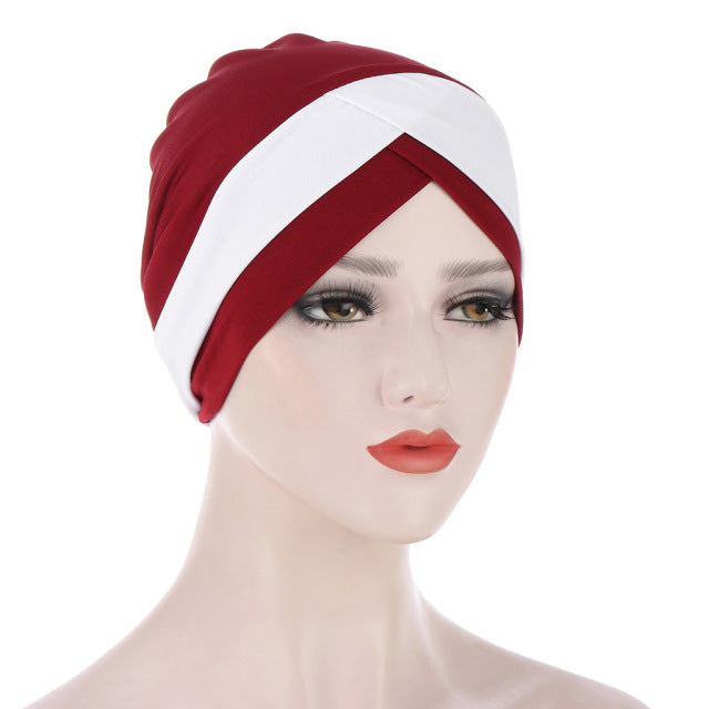 2020 Full Cover Inner Hijab Caps Muslim stretch Turban cap Islamic Underscarf Bonnet Solid color Under Scarf caps turbante mujer