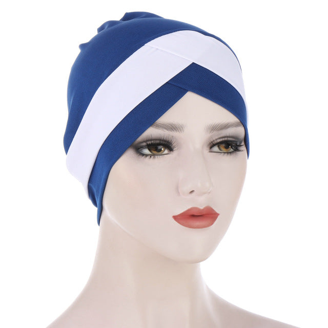 2020 Full Cover Inner Hijab Caps Muslim stretch Turban cap Islamic Underscarf Bonnet Solid color Under Scarf caps turbante mujer