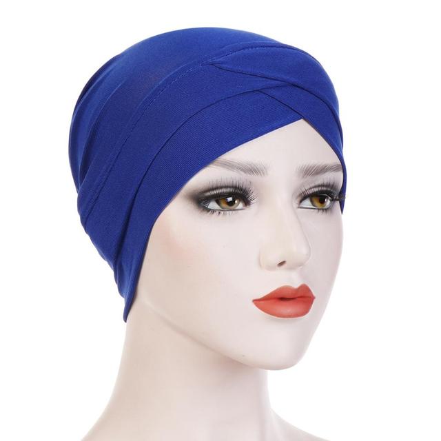 2020 Full Cover Inner Hijab Caps Muslim stretch Turban cap Islamic Underscarf Bonnet Solid color Under Scarf caps turbante mujer