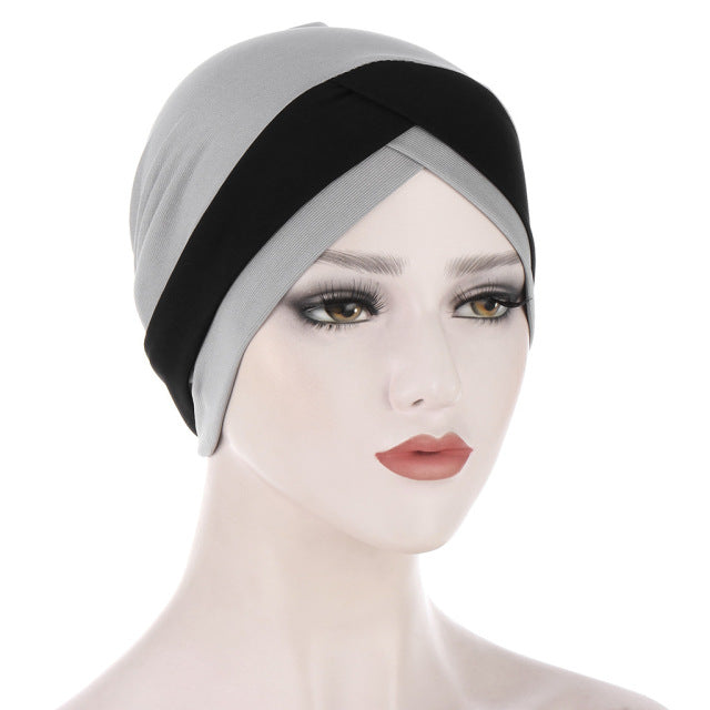 2020 Full Cover Inner Hijab Caps Muslim stretch Turban cap Islamic Underscarf Bonnet Solid color Under Scarf caps turbante mujer