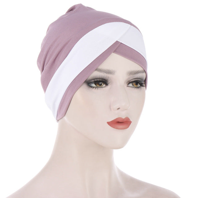 2020 Full Cover Inner Hijab Caps Muslim stretch Turban cap Islamic Underscarf Bonnet Solid color Under Scarf caps turbante mujer