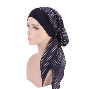 2020 fashion printed flowers women inner hijabs cap muslim head scarf turban bonnet ready to wear ladies wrap under hijab caps