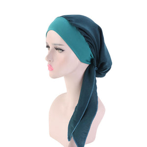 2020 fashion printed flowers women inner hijabs cap muslim head scarf turban bonnet ready to wear ladies wrap under hijab caps