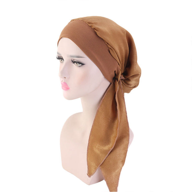 2020 fashion printed flowers women inner hijabs cap muslim head scarf turban bonnet ready to wear ladies wrap under hijab caps