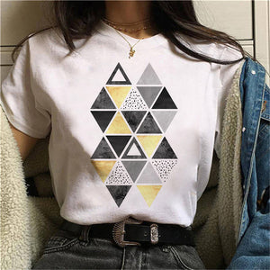 2021 Summer Short Sleeve T-shirts Top T Shirt Ladies Womens Graphic Tee Summer TShirt White T Shirt Tops Print Tshirt