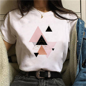 2021 Summer Short Sleeve T-shirts Top T Shirt Ladies Womens Graphic Tee Summer TShirt White T Shirt Tops Print Tshirt