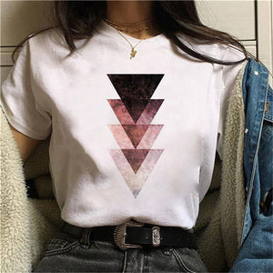 2021 Summer Short Sleeve T-shirts Top T Shirt Ladies Womens Graphic Tee Summer TShirt White T Shirt Tops Print Tshirt