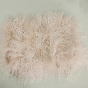 2022 New 100% natural ostrich hair bra underwear women&#39;s fur coat real ostrich fur coat fur mini skirt