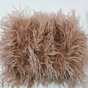 2022 New 100% natural ostrich hair bra underwear women&#39;s fur coat real ostrich fur coat fur mini skirt