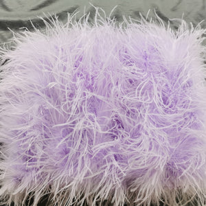 2022 New 100% natural ostrich hair bra underwear women&#39;s fur coat real ostrich fur coat fur mini skirt