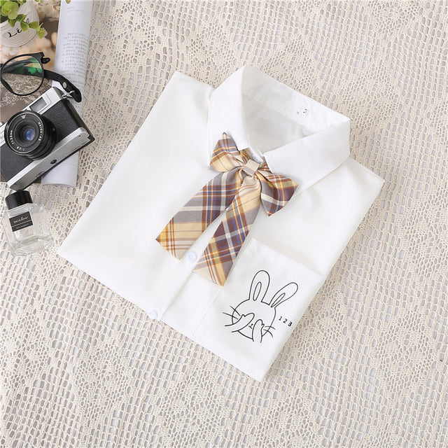 2022 Women White Blouses Short Sleeve White Shirt Summer Tops Lapel Solid JK Shirts Korean Casual Female Blusas Preppy Style