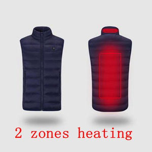 9 Heated Vest Zones Electric Heated Jackets Men Women Sportswear Heated Coat Graphene Heat Coat USB Heating Jacket For Camping