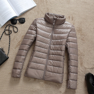 90% Ultra-light Plus Size Thin Down Jacket Women 2020 Autumn Winter Slim Short Hooded Warm White Duck Down Coat Women Outerwear