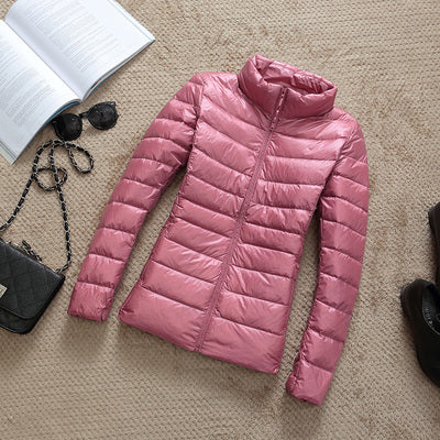 90% Ultra-light Plus Size Thin Down Jacket Women 2020 Autumn Winter Slim Short Hooded Warm White Duck Down Coat Women Outerwear