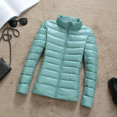 90% Ultra-light Plus Size Thin Down Jacket Women 2020 Autumn Winter Slim Short Hooded Warm White Duck Down Coat Women Outerwear