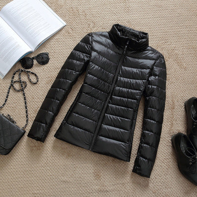 90% Ultra-light Plus Size Thin Down Jacket Women 2020 Autumn Winter Slim Short Hooded Warm White Duck Down Coat Women Outerwear