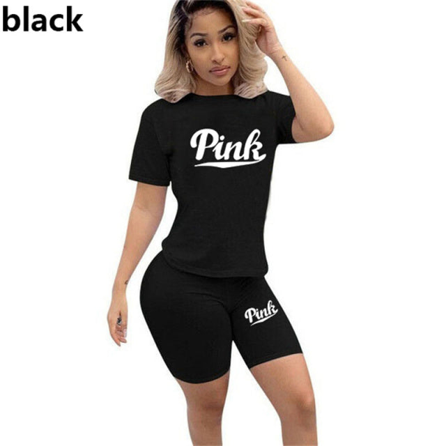 Casual Skinny Biker Home 2 Piece Sets Women&#39;s Suit for Fitness Tracksuits with Shorts and Top Blouse Outfits Sweatsuit Female 4X