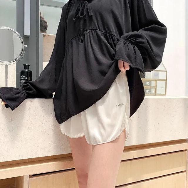 Comfortable Loose Short Pants Women Soft Ice Silk Streetwear Student Girl&#39;s shorts Female Sexy Beach Jogger Shorts