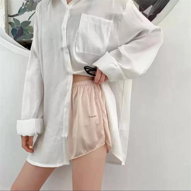 Comfortable Loose Short Pants Women Soft Ice Silk Streetwear Student Girl&#39;s shorts Female Sexy Beach Jogger Shorts