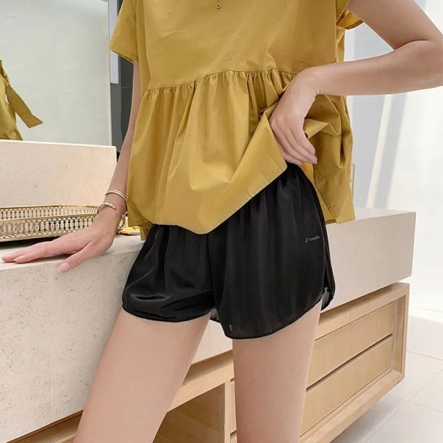 Comfortable Loose Short Pants Women Soft Ice Silk Streetwear Student Girl&#39;s shorts Female Sexy Beach Jogger Shorts