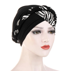 Cotton print muslim turban scarf for women islamic inner hijab caps Arab wrap head scarves femme musulman turbante mujer