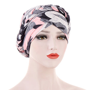 Cotton print muslim turban scarf for women islamic inner hijab caps Arab wrap head scarves femme musulman turbante mujer