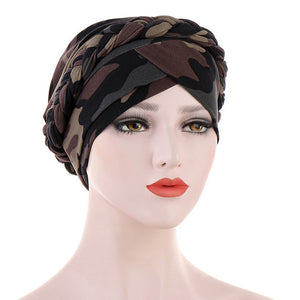 Cotton print muslim turban scarf for women islamic inner hijab caps Arab wrap head scarves femme musulman turbante mujer