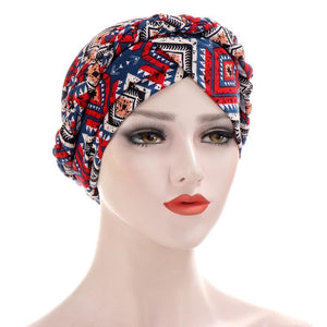 Cotton print muslim turban scarf for women islamic inner hijab caps Arab wrap head scarves femme musulman turbante mujer