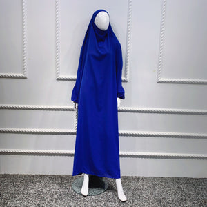 Eid Hooded Muslim Women Hijab Dress Prayer Garment Jilbab Abaya Long Khimar Full Cover Ramadan Gown Abayas Islamic Clothes Niqab