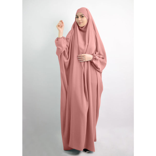 Eid Hooded Muslim Women Hijab Dress Prayer Garment Jilbab Abaya Long Khimar Full Cover Ramadan Gown Abayas Islamic Clothes Niqab