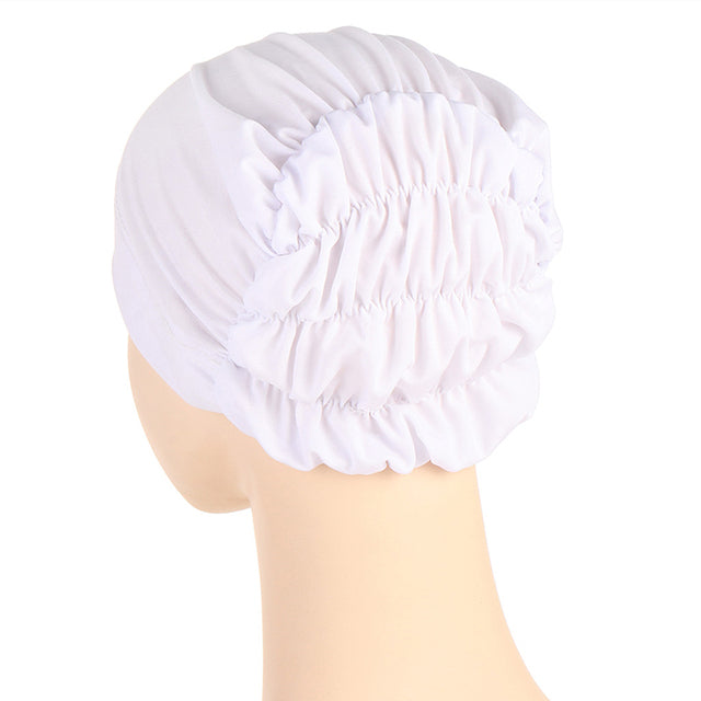 Fashion Premium Jersey Muslim Inner Cap Stretch Hijab With Rope Adjustable Women Underscarf Solid Color Islamic Turban Headwear