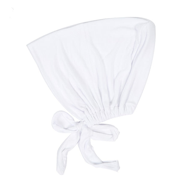 Fashion Premium Jersey Muslim Inner Cap Stretch Hijab With Rope Adjustable Women Underscarf Solid Color Islamic Turban Headwear
