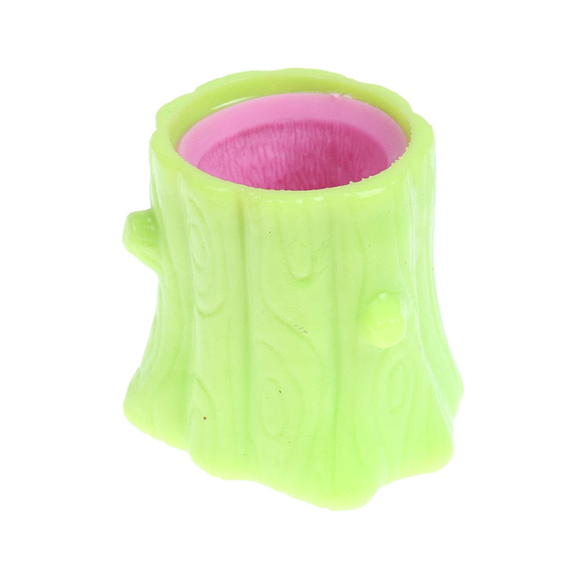 Squeeze Squirrel Cup Antistress Childrens Fidget Toy Evil Decompression Tree Stump Miniature Weird Play for Kids Adults