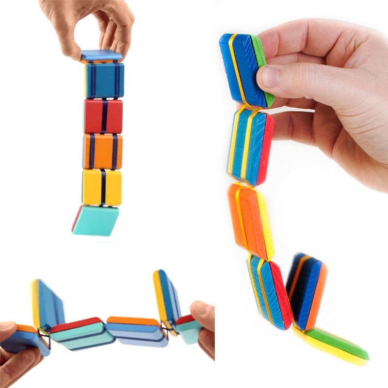 2021 New Flipo Flip Colorful Flap Plastic Ladder Change Visual Illusion Novelty Decompression Children's Fidget Toy Gift