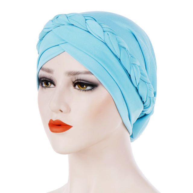 Head Scarf for muslim women solid cotton turban bonnet hijab Caps white pearl Inner hijabs femme musulman arab wrap turbantes