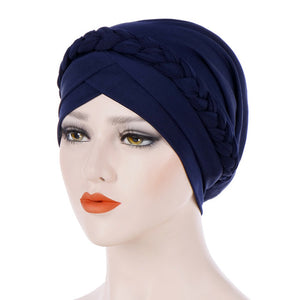 Head Scarf for muslim women solid cotton turban bonnet hijab Caps white pearl Inner hijabs femme musulman arab wrap turbantes