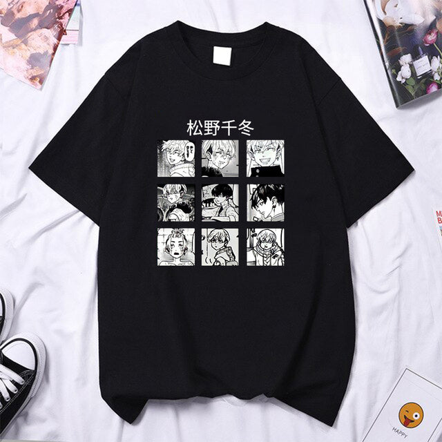 Hot Japanese Anime Tokyo Revengers T Shirt Men Chifuyu Matsuno Graphic Tees Anime T-shirt Unisex Summer Tops Tshirt Male