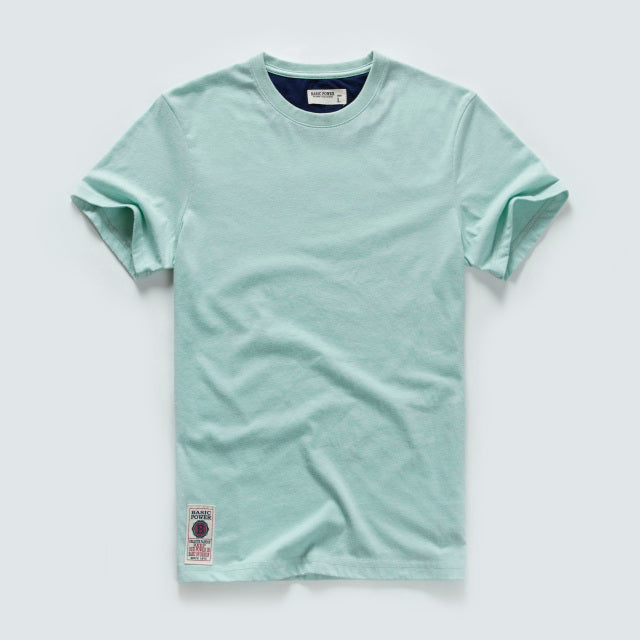 Men&#39;s T-shirt Cotton Solid Color t shirt Men Causal O-neck Basic Tshirt Male High Quality Classical Tops