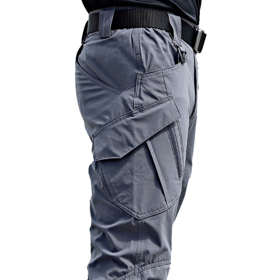 New Mens Tactical Pants Multiple Pocket Elasticity Military Urban Commuter Tacitcal Trousers Men Slim Fat Cargo Pant 5XL