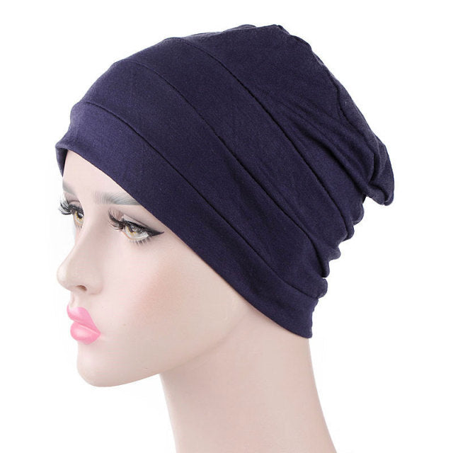 New Soft Modal Muslim Turban Hat Inner Hijab Caps  Islamic Underscarf Bonnet India Hat Female Headwrap Turbante Mujer