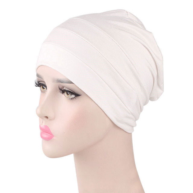 New Soft Modal Muslim Turban Hat Inner Hijab Caps  Islamic Underscarf Bonnet India Hat Female Headwrap Turbante Mujer