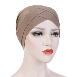 New Soft Modal Muslim Turban Hat Inner Hijab Caps  Islamic Underscarf Bonnet India Hat Female Headwrap Turbante Mujer