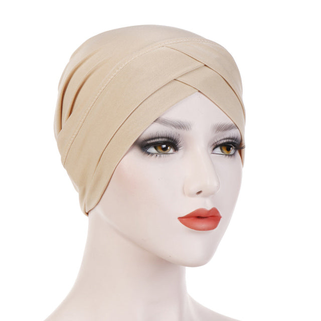 New Soft Modal Muslim Turban Hat Inner Hijab Caps  Islamic Underscarf Bonnet India Hat Female Headwrap Turbante Mujer