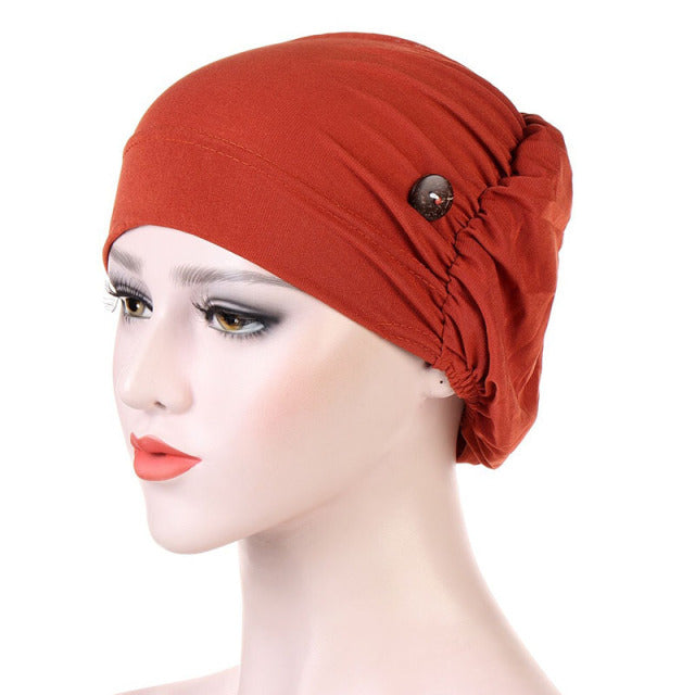 New Soft Modal Muslim Turban Hat Inner Hijab Caps  Islamic Underscarf Bonnet India Hat Female Headwrap Turbante Mujer