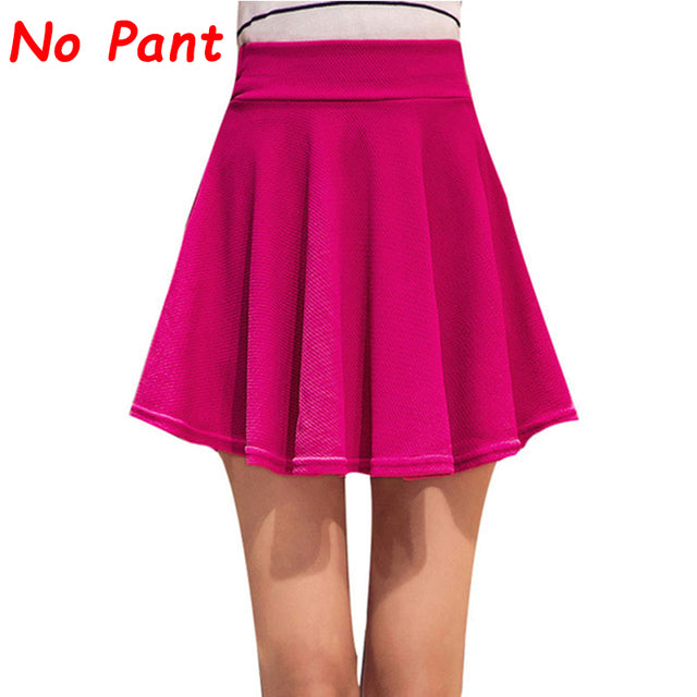 Plegie M-5XL Skirts Womens Big Size Tutu School Short Skirt Pants Suitable For The Whole Year Mini Saia High Waist Faldas Mujer